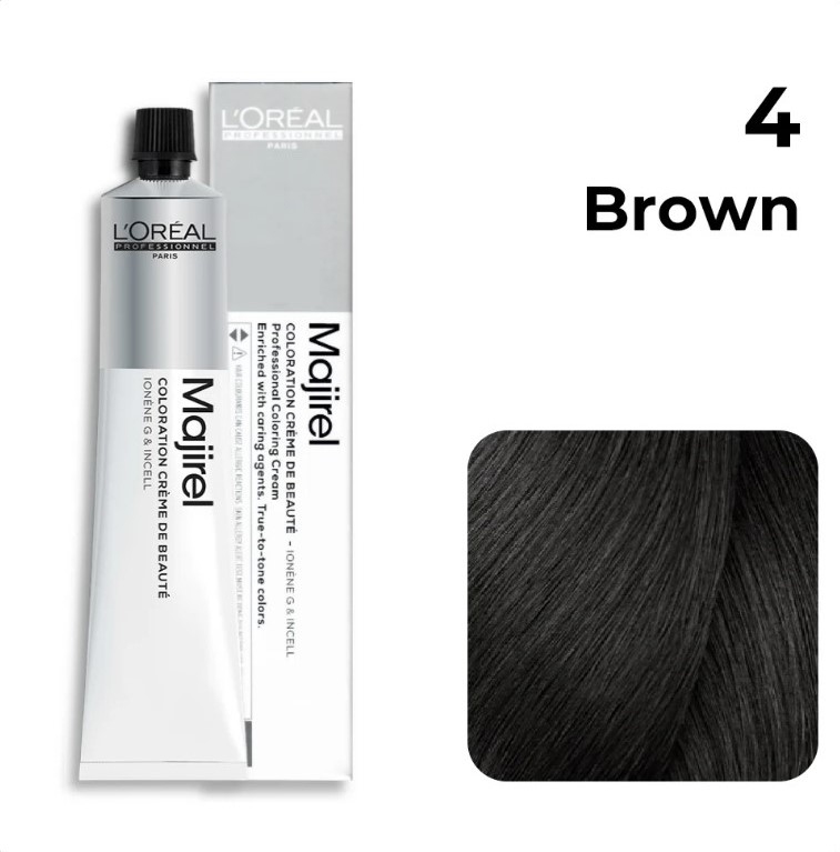 LOREAL MAJIREAL PROFESSIONAL COLOR BROWN 4