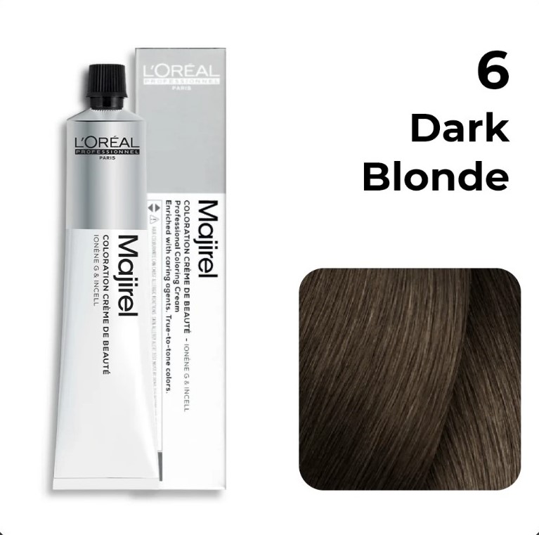 LOREAL MAJIREAL PROFESSIONAL COLOR DARK BLONDE 6