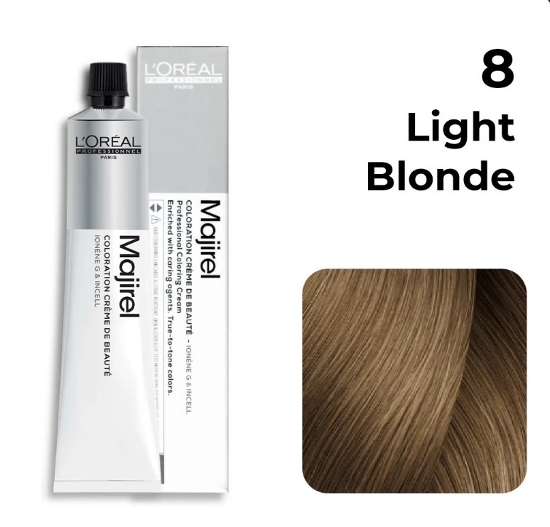 LOREAL MAJIREAL PROFESSIONAL COLOR LIGHT BLONDE 8