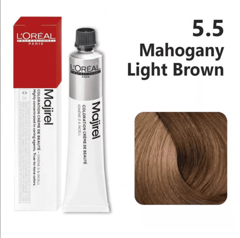 LOREAL MAJIREAL COLOR MAHOGANY LIGHT BROWN 5.5