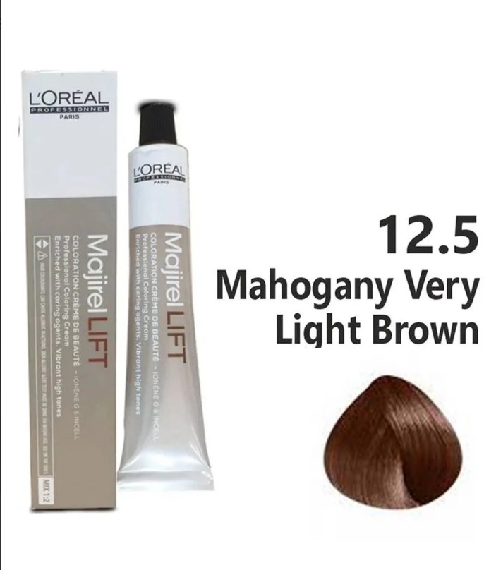 LOREAL MAJIREAL COLOR MAHOGANY VERY LIGHT BROWN 12.5