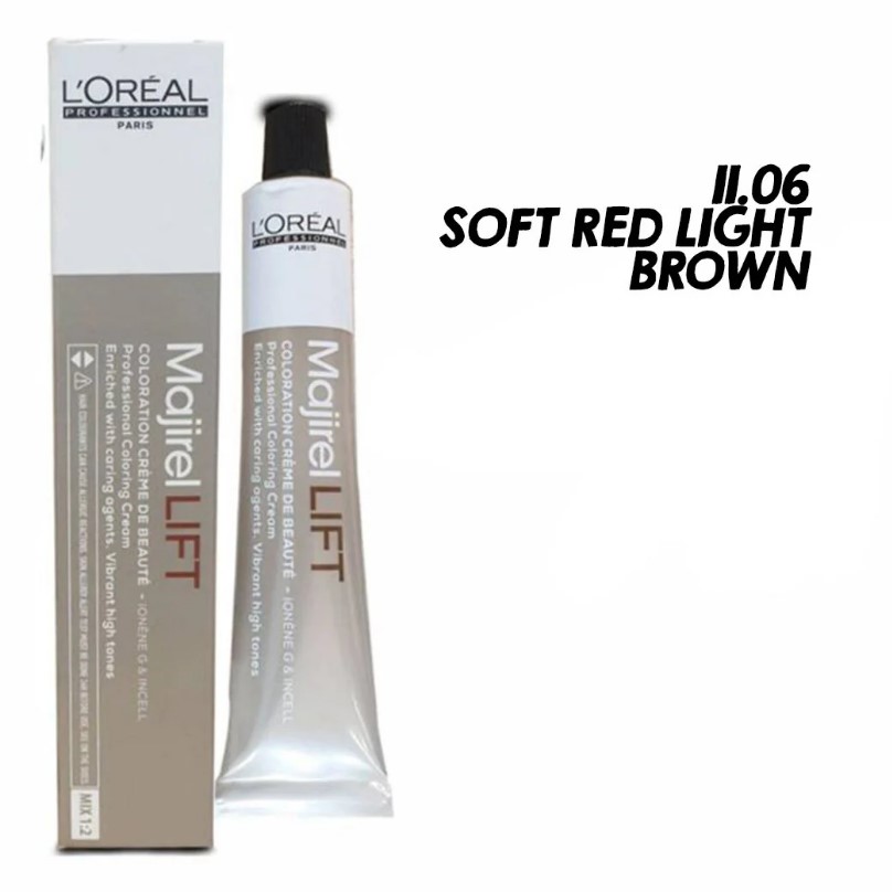LOREAL MAJIREAL COLOR SOFT RED LIGHT BROWN 11.06