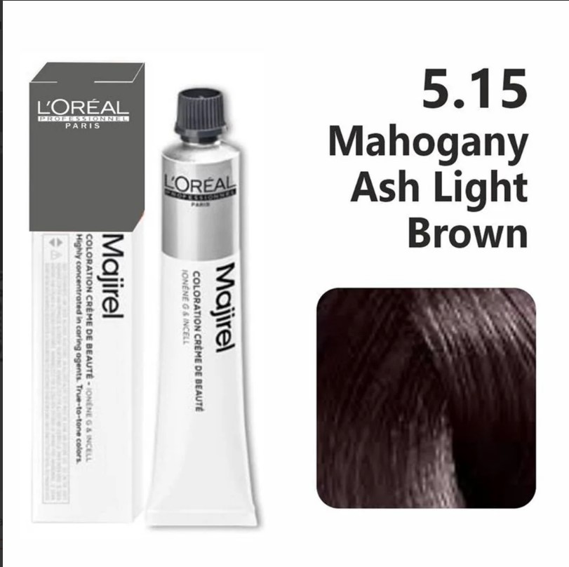 LOREAL MAJIREAL COLOR MAHOGANY ASH LIGHT BROWN 5.15