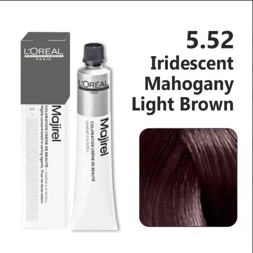 LOREAL MAJIREAL COLOR IRIDISCENT MAHOGANY LIGHT BROWN 5.52