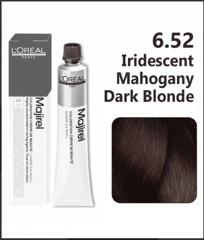 LOREAL MAJIREAL COLOR IRIDISCENT MAHOGANY DARK BLONDE 6.52