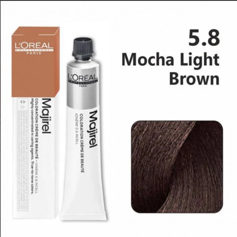 LOREAL MAJIREAL COLOR MOCHA LIGHT BROWN NO5.8
