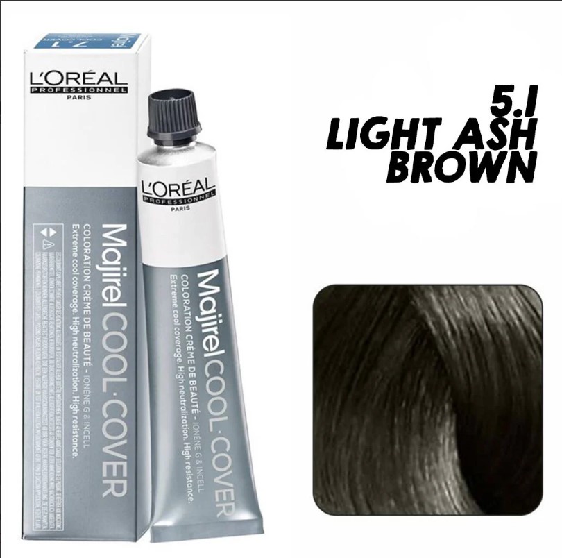 LOREAL MAJIREAL COLOR LIGHT ASH BROWN 5.1