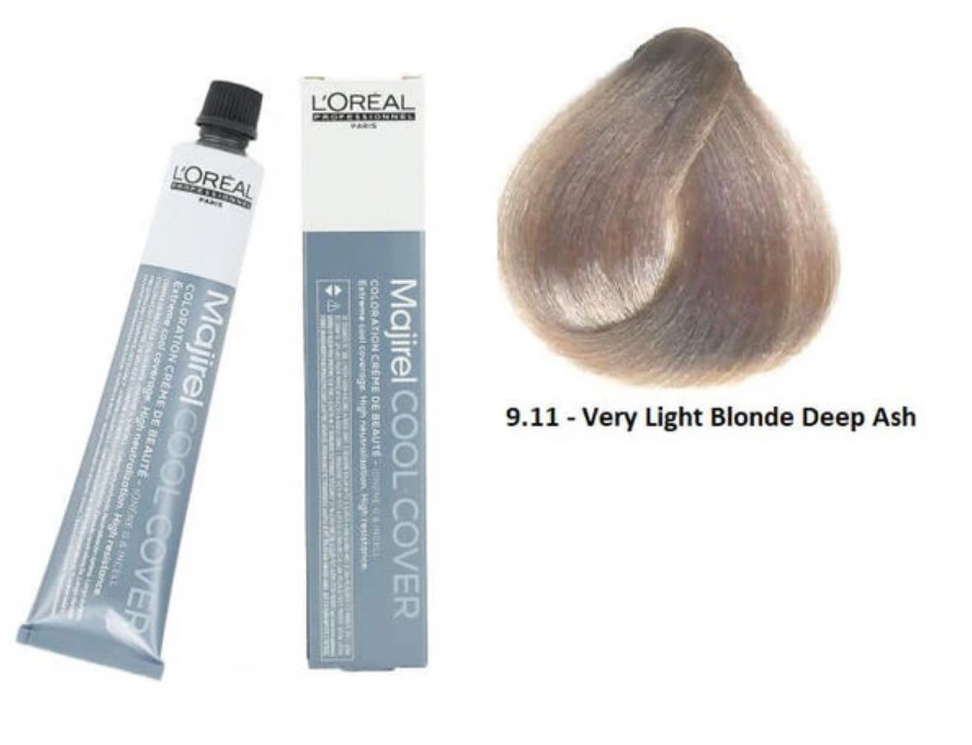 LOREAL MAJIREAL COLOR VERY LIGHT DEEP ASH BLONDE 9.11