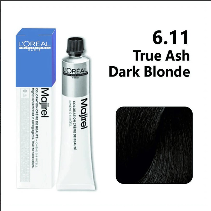 LOREAL MAJIREAL COLOR DARK DEEP ASH BLONDE 6.11