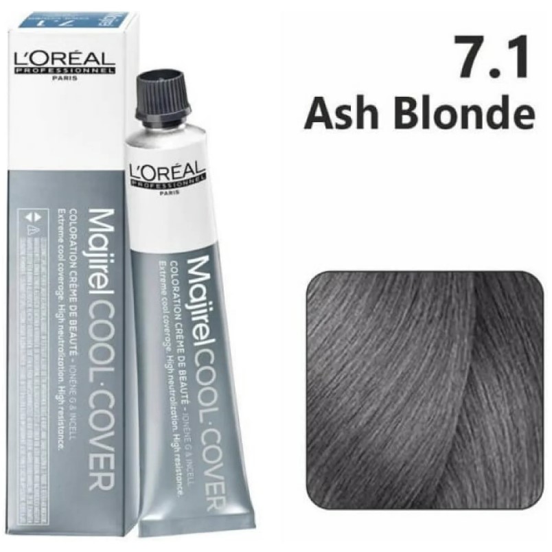 LOREAL MAJIREAL COLOR ASH BLONDE 7.1
