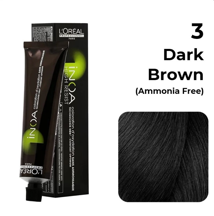 LOREAL INOA COLOR DARK BROWN 3