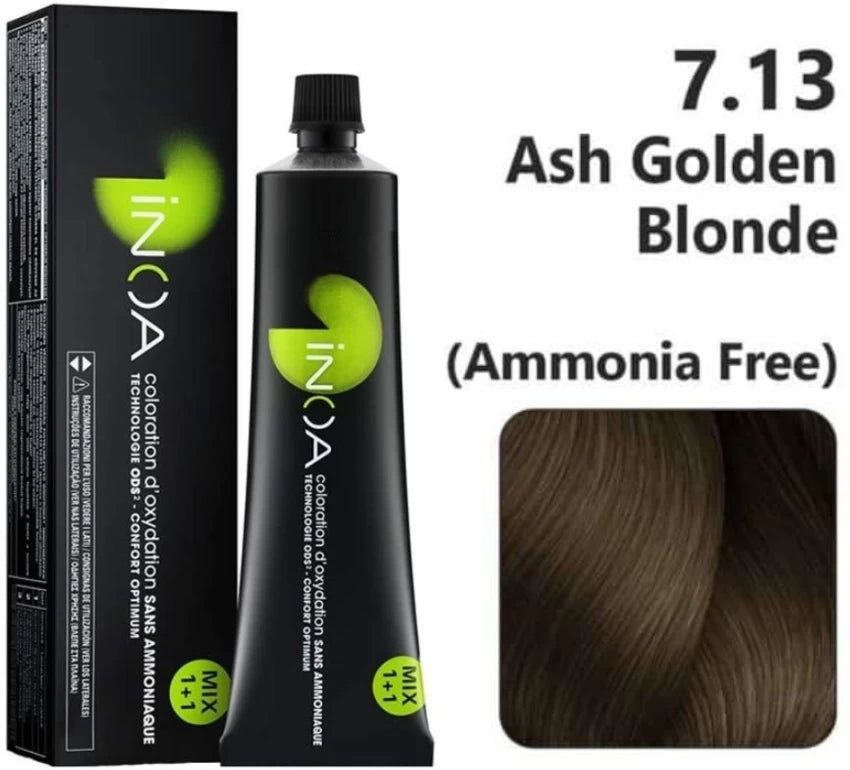 LOREAL INOA COLOR ASH GOLDEN BLONDE 7.13