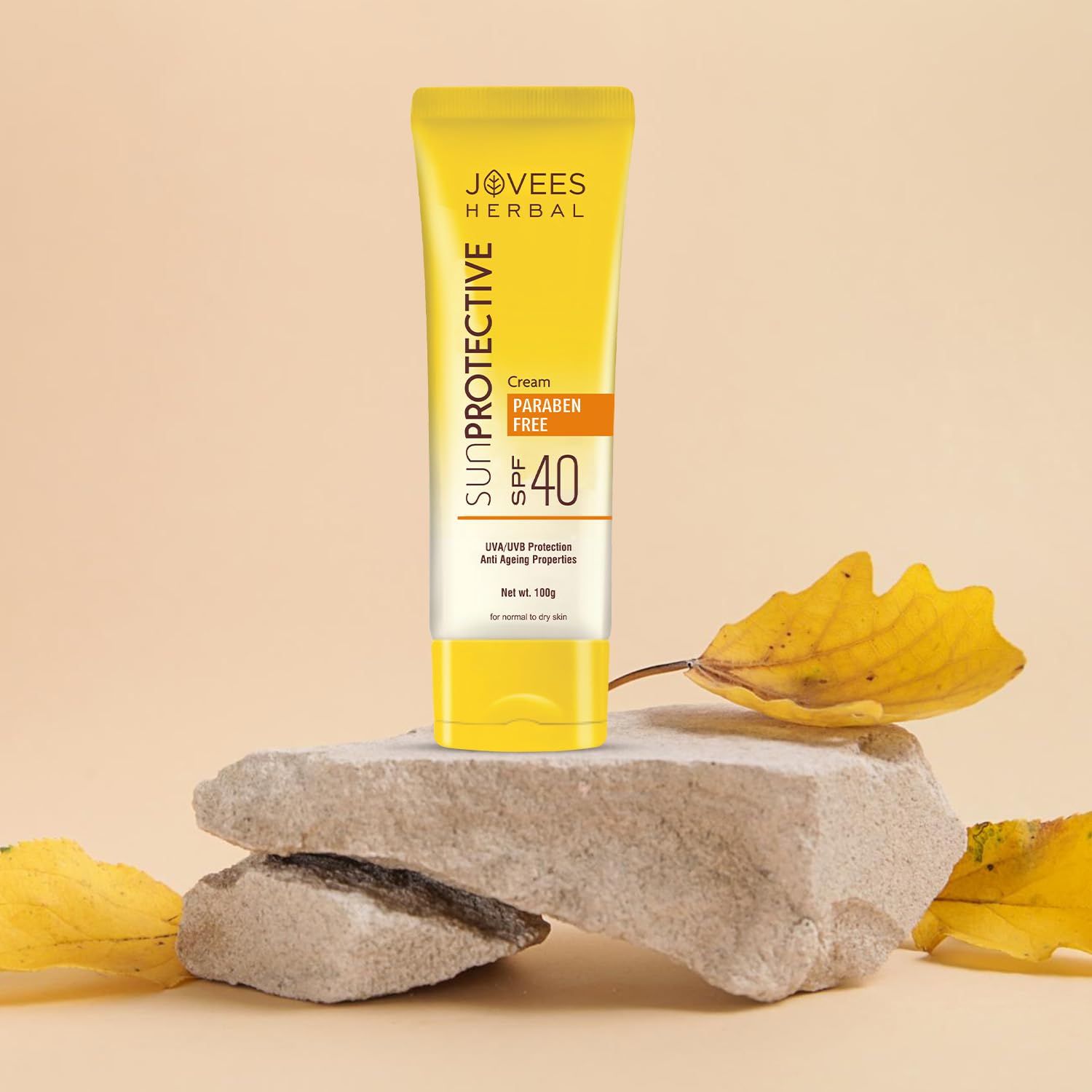 Jovees Herbal Sun Protective Sunscreen SPF 40  Normal to Dry Skin Type | Paraben & Alcohol Free 100g hover