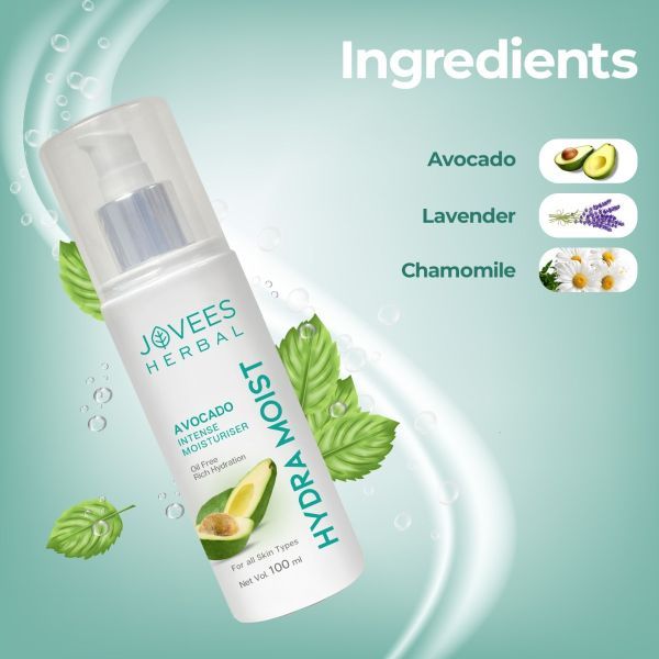 Jovees Hydra Moist+ Intense Moisturiser Avocado & Chamomile (100ml)