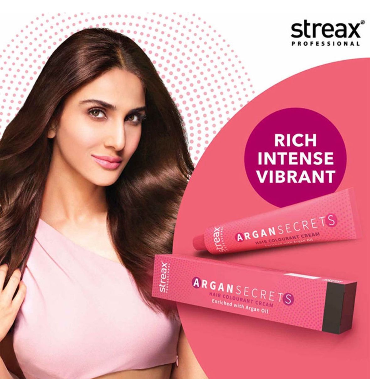 Streax Professional Argan Secret Hair Colourant Cream - Light Golden Mahogany Brown 5.35 (60 gm) hover