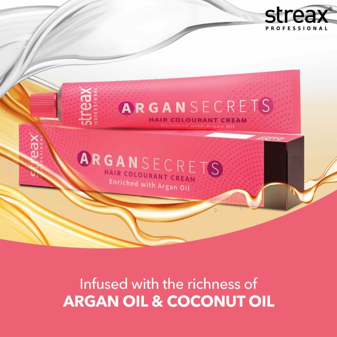 Streax Professional Argan Secret Hair Colourant Cream - Reddish Brown 4.6 (60 gm) hover