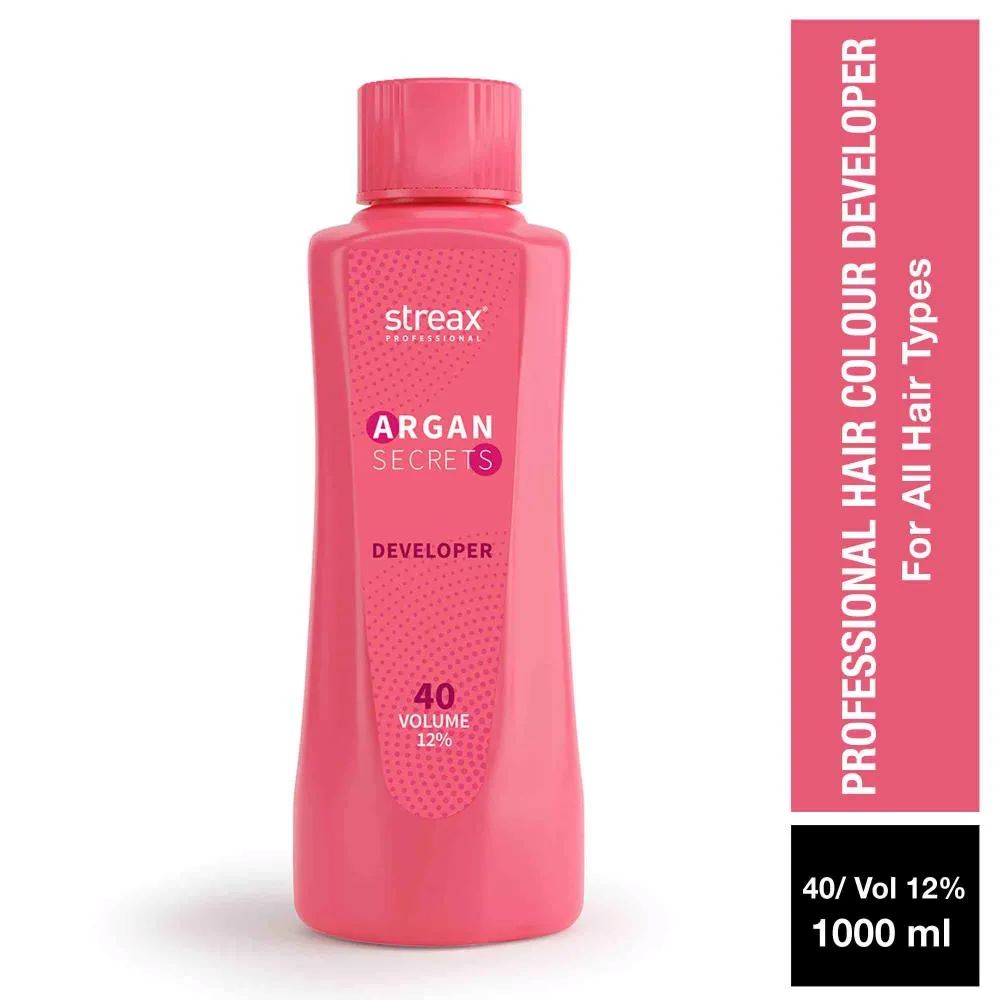 Streax Professional Developer for Argan Secret Colourant - 40 Volume (1000 ml)