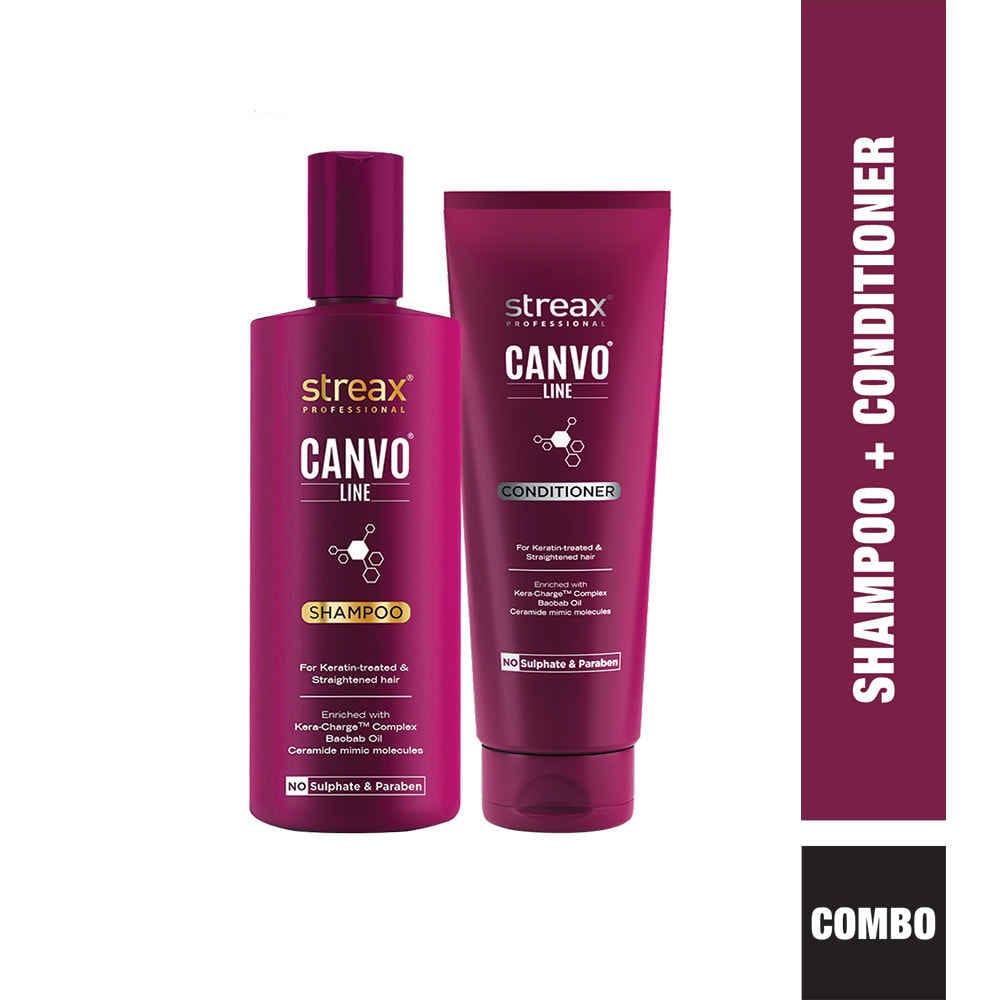 Streax Professional Canvoline Combo (Shampoo+Conditioner) - Combo of 2