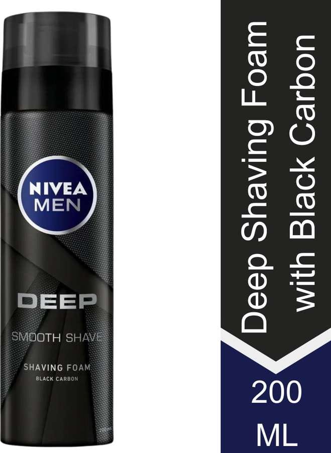 NIVEA MEN Shaving, Deep Impact Smooth Shaving Foam, 200ml