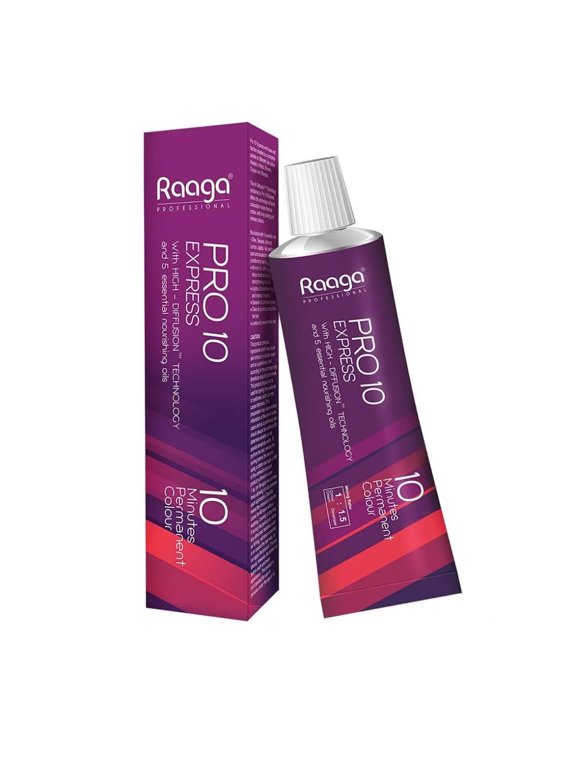 Raaga Professional Pro 10 Express Permanent Hair Color, Dark Brown, 3 hover