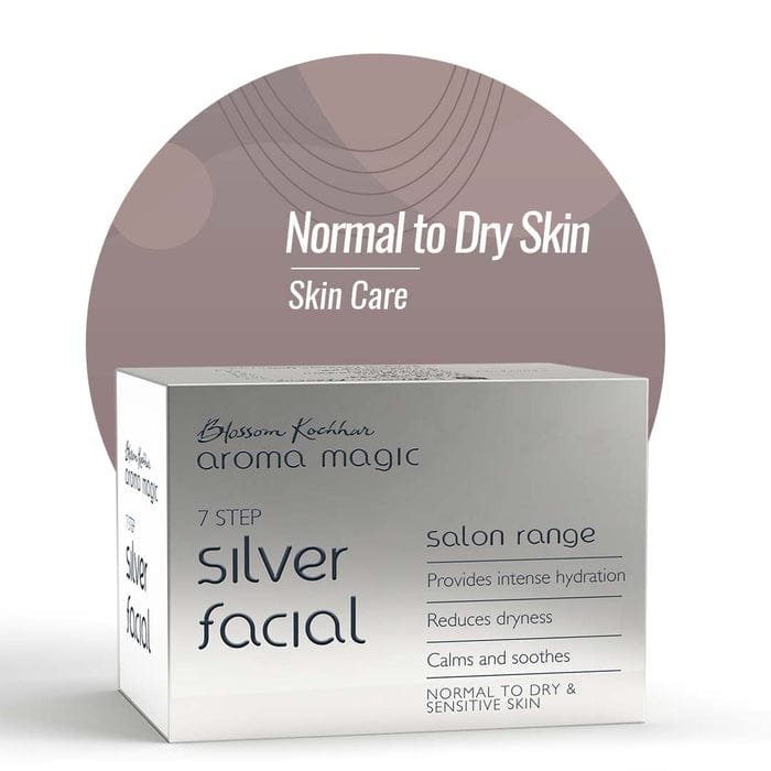 Aroma Magic Silver Facial Kit -Salone Range (Normal to Dry & Sensitive Skin)