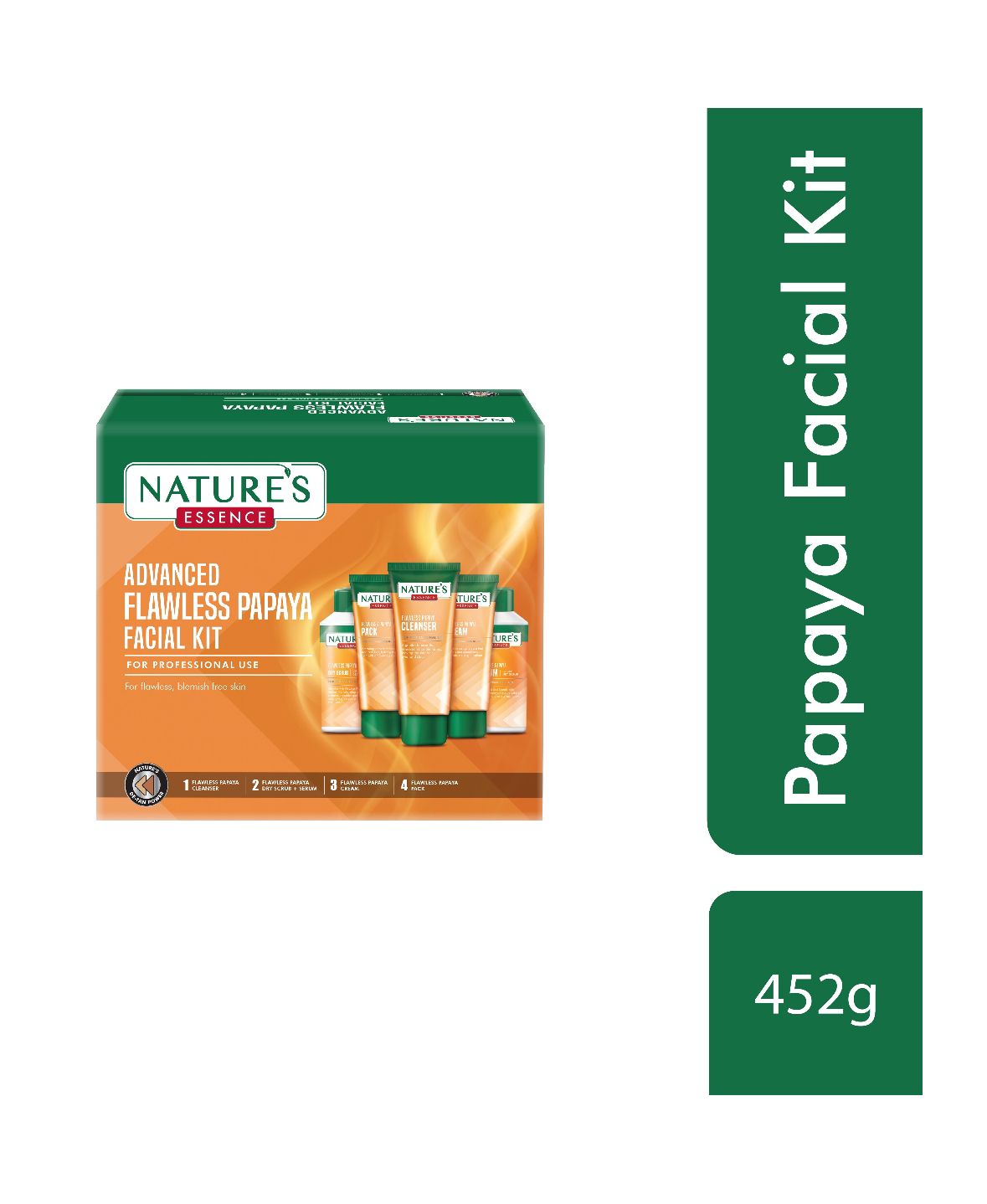 Natures Essence Advanced Flawless Papaya Facial Kit for Blemish Free