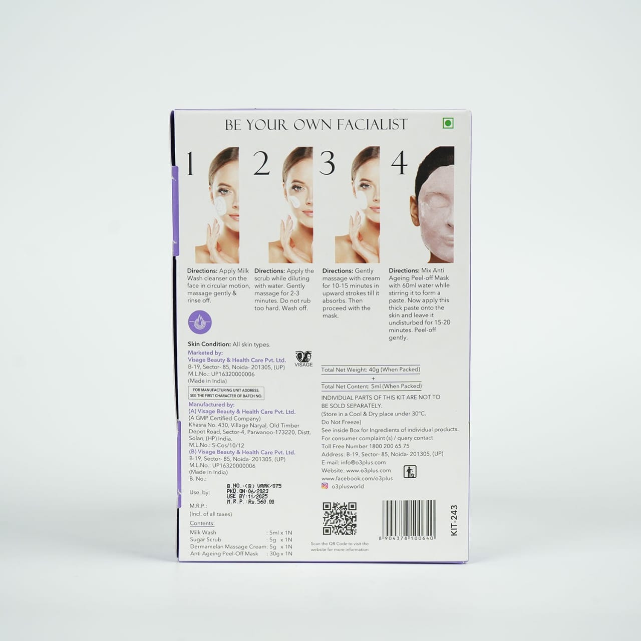 O3+ Anti Ageing Single Dose Kit (40g) hover
