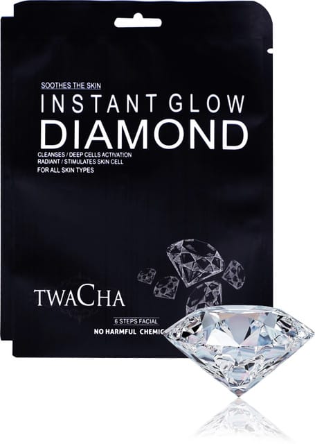 TWACHA Instant  Glow Diamond Facial Kit Pouch (53gm) hover