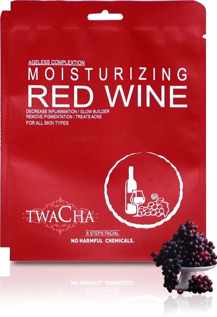 TWACHA Red Wine Facial Kit (53gm)