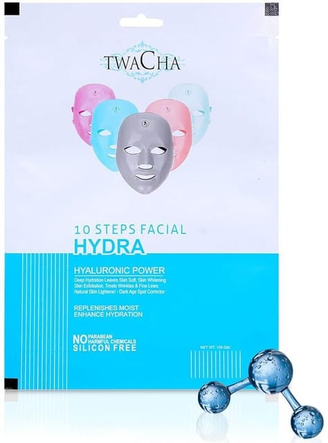 TWACHA HYDRA HYALURONIC POWER FACIAL KIT (10 STEPS)