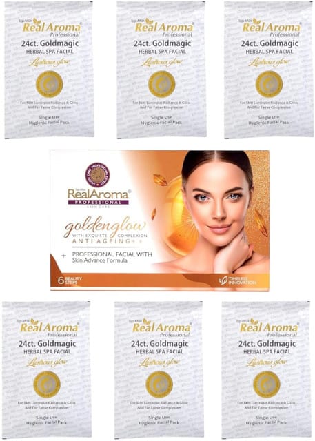 Real Aroma Goldenglow Facial Kit (600gm) hover