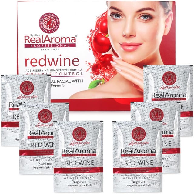 Real Aroma  red wine facial kit (600gm)
