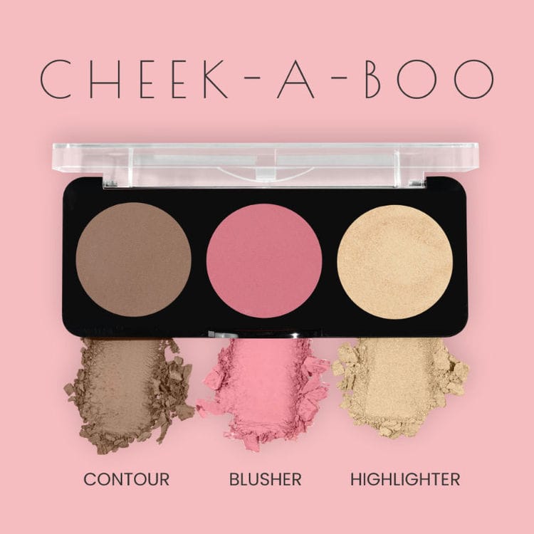 Swiss Beauty Cheek-A-Boo 3 In One Blusher Contour And Highlighter (8g) - 03 SB838