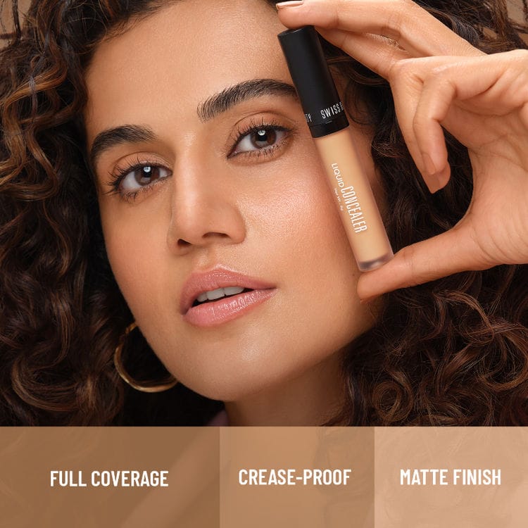 Swiss beauty Full Coverage Liquid Concealer With Jojoba Oil - 02 Sand Sable (5.6gm) SB1505 hover