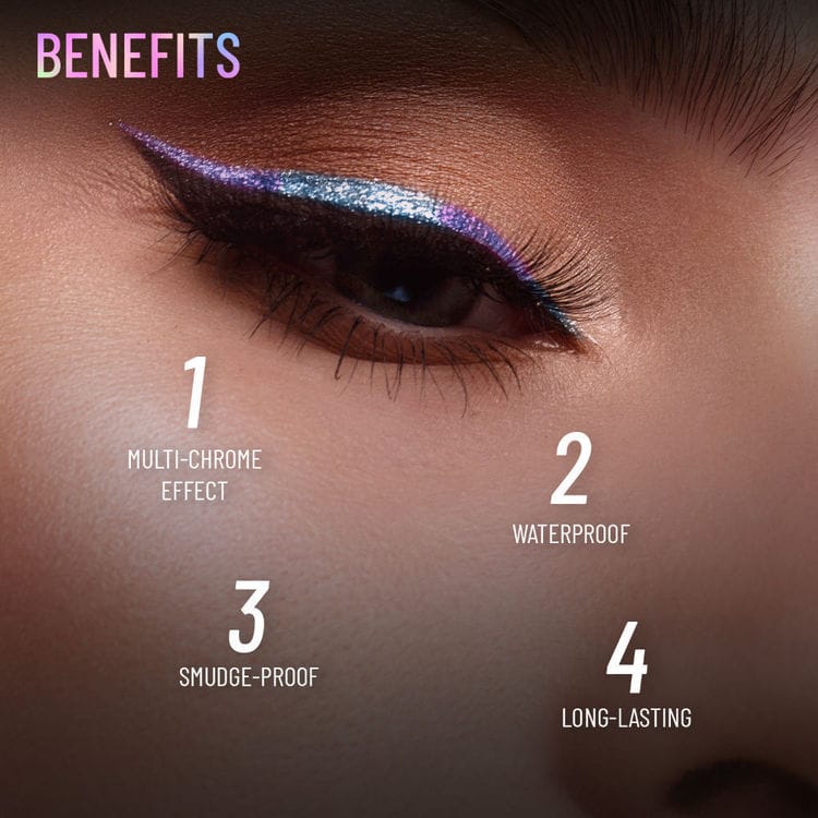Swiss Beauty Holographic Eyeliner , Multi Chrome Effect , Water -Proof ,Smudge Proof -Shade 01 (SB951) hover