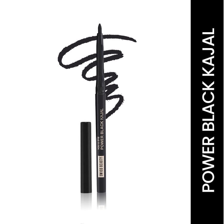Swiss Beauty You & Eye Power Black Kajal Waterproof - 0.30 gm (Sbe11)