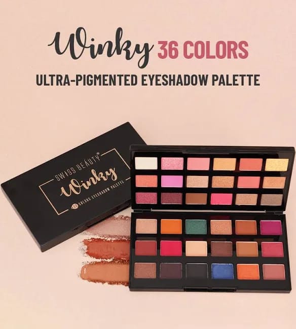 Swiss Beauty Winky 36 Colors Eyeshadow Palette - 02 (40g) SB730 hover