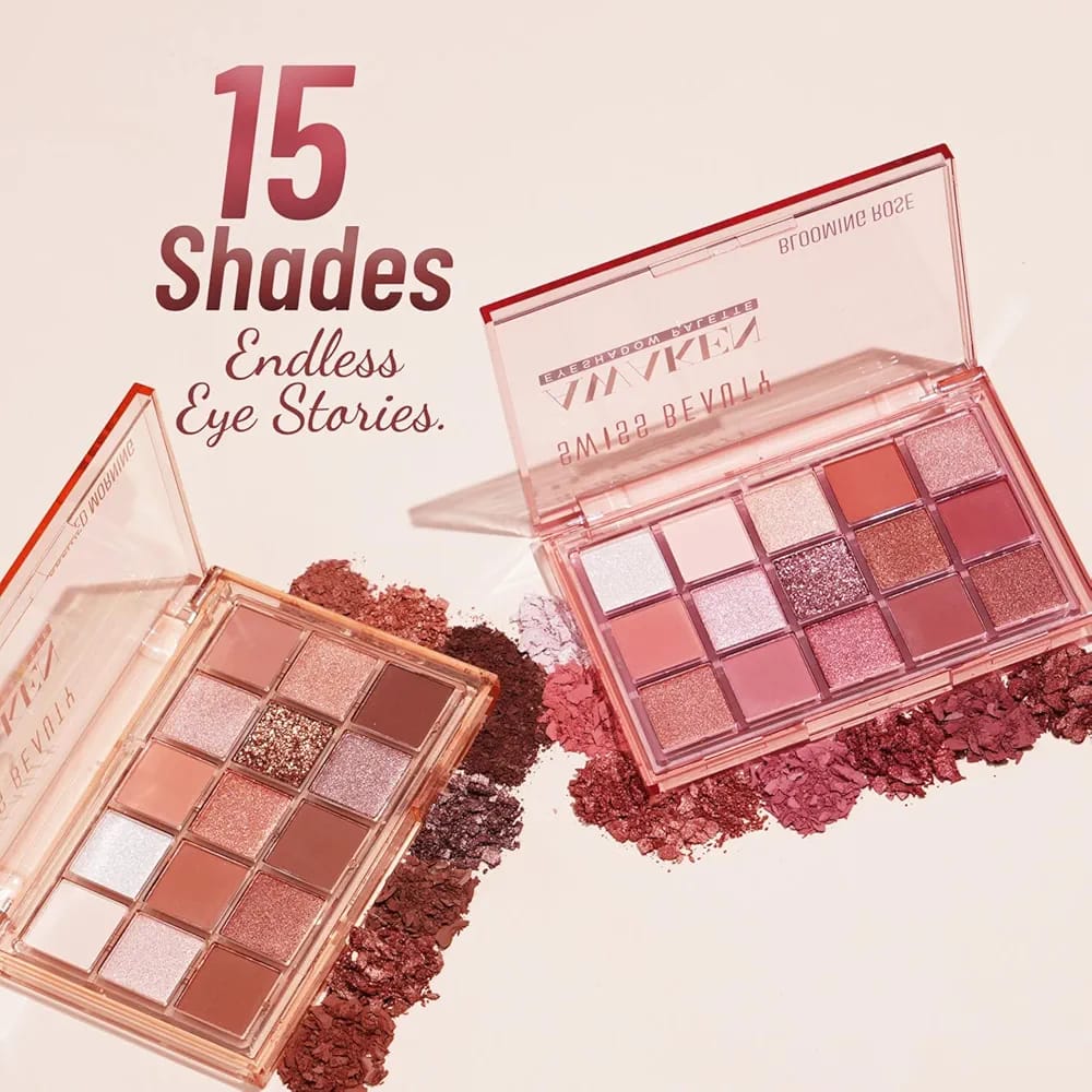 Swiss Beauty Awaken Eyeshadow Palette Blooming Rose (SB-749-01)