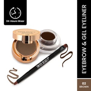 Swiss Beauty Eyebrow & Gel Eyeliner Brown 2in1 (SB-925-02)