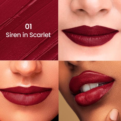 Swiss Beauty Non-transfer Matte Lipstick-Siren in Scarlet (SB-209-01) hover