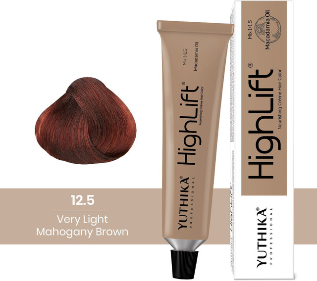 Yuthika Nourishing cream Hair Colour Very Light Mahogany Brown 12.5 (50g)