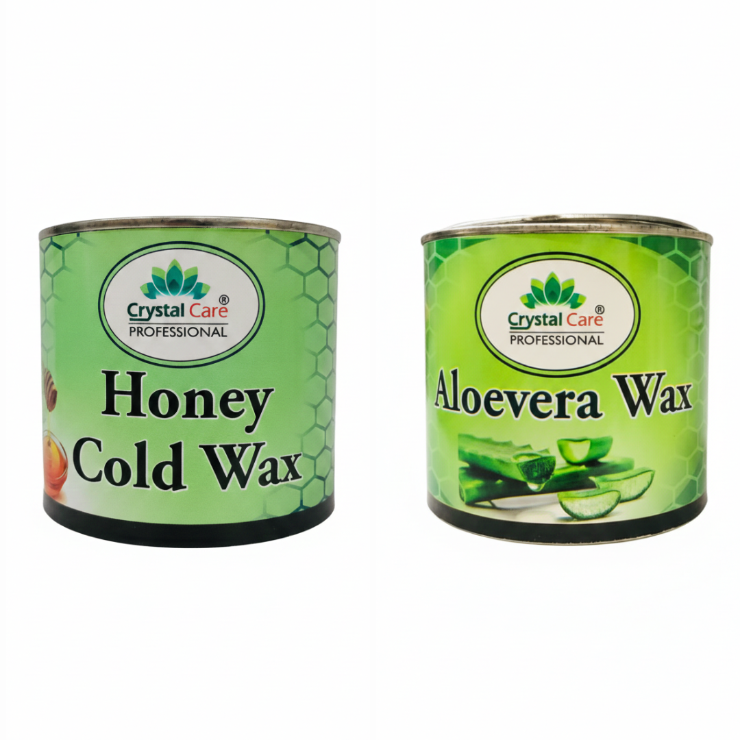 Crystal Care Honey Cold Wax & Crystal Care Aloevera Wax (1200ml)