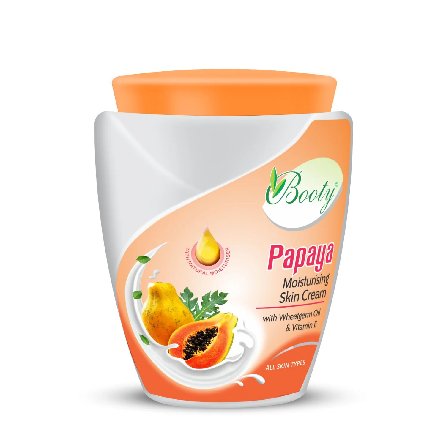 Booty Papaya Moisturising Skin cream (800ml)