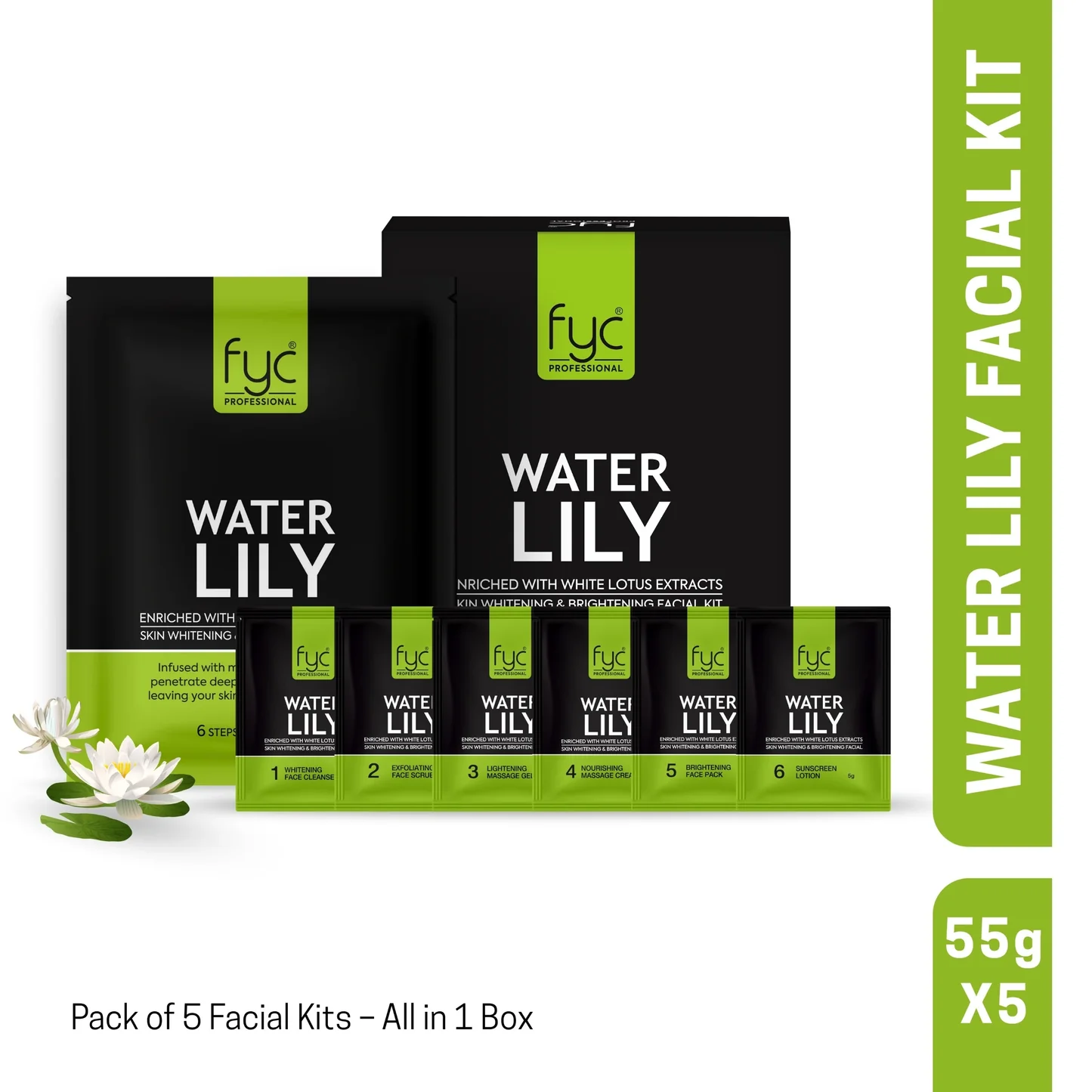 FYC Water Lily Facial Kit 5in1 (275gm)