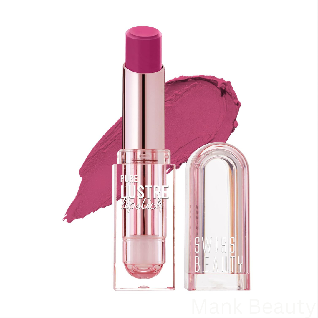 Swiss Beauty Pure Lustre Lipstick Bleached Pink 08 (3.8g)