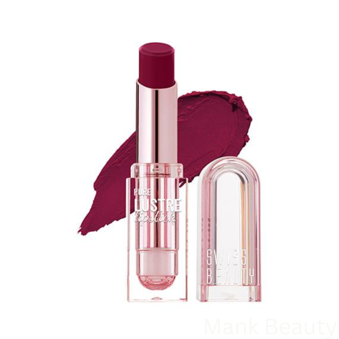 Swiss Beauty Pure Lustre Lipstick Mad Maroon 12 (3.8g)