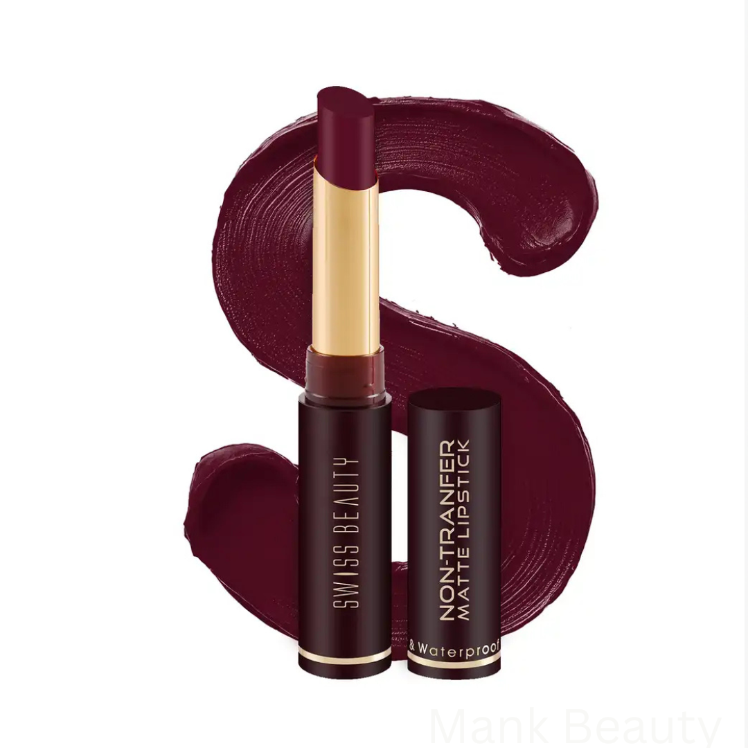 Swiss Beauty Non-Transfer Matte Lipstick- Shade Hot Cherry 4 (2g)